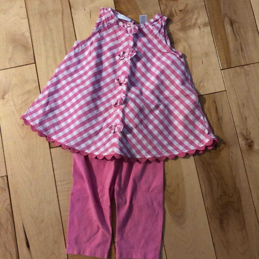 Matching set pink gingham